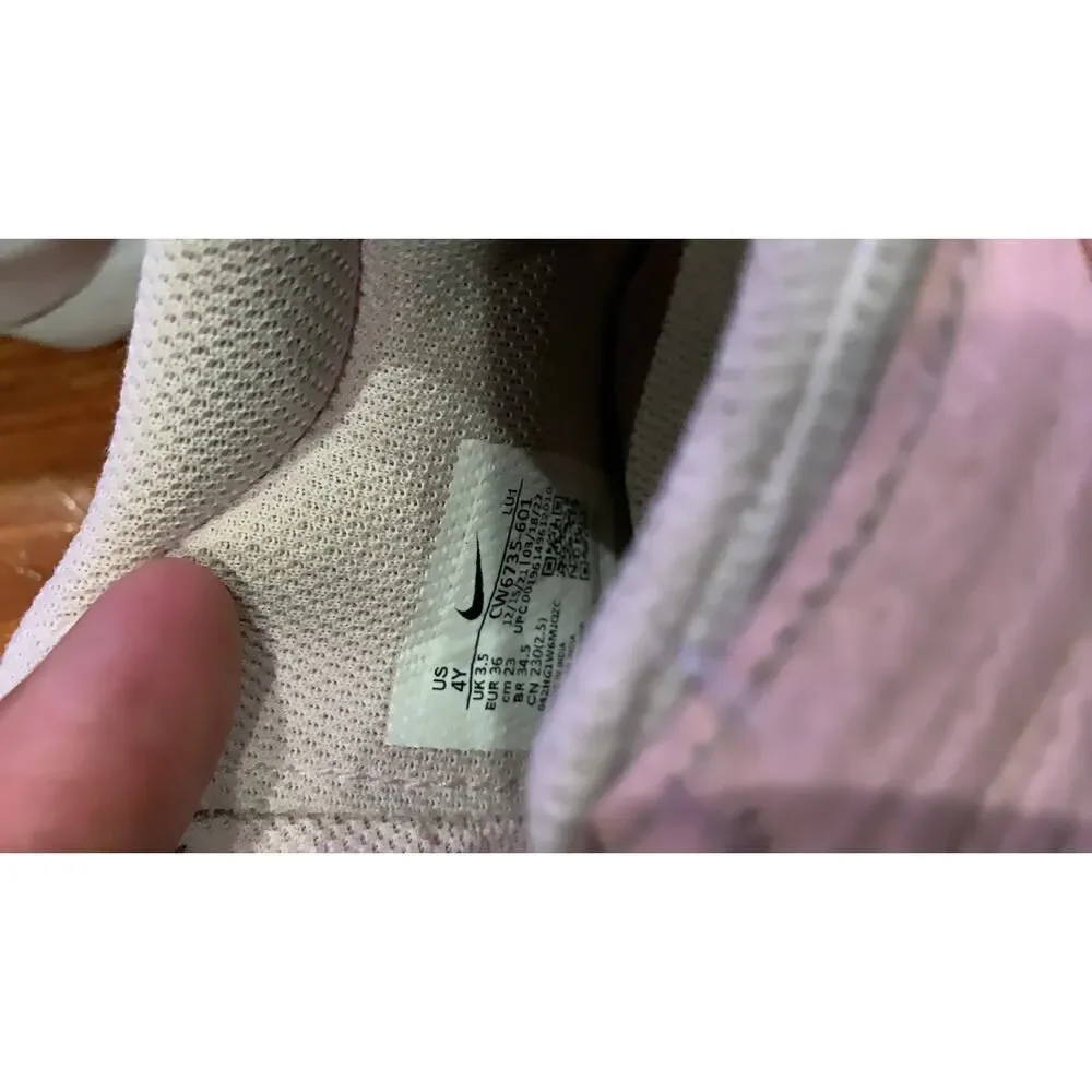 Nike Women's Athletic Sneakers US 4Y Pink White Hustle